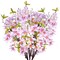 Apple Blossom Artificial Tree Branches 33” Long Stems Silk Flowers Faux Bouquet for Tall Vase Indoor Home Decor Wedding Decoration, 3pcs